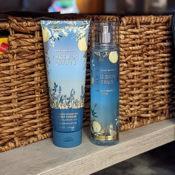 Bath & Body Works Bath & Body Bath Body Works Lakeside Citrus Set Body Cream Fine Fragrance